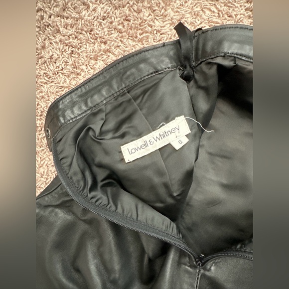 Vintage Lowell And Whitney Genuine Leather Skirt - Picture 5 of 5